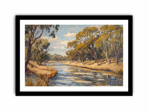 Diamantina River Art Print