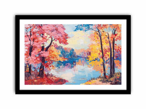 Scarlet Veil Art Print
