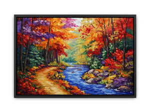 Golden Valley Of Fall Painting
