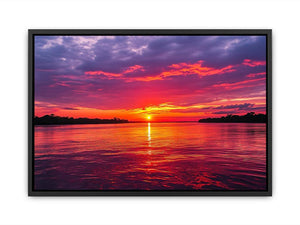 Sunset Over Amazon Painting