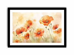 Orange Poppies Art Print