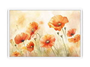Orange Poppies Framed Print