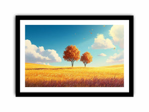 Autumn Embrace Art Print