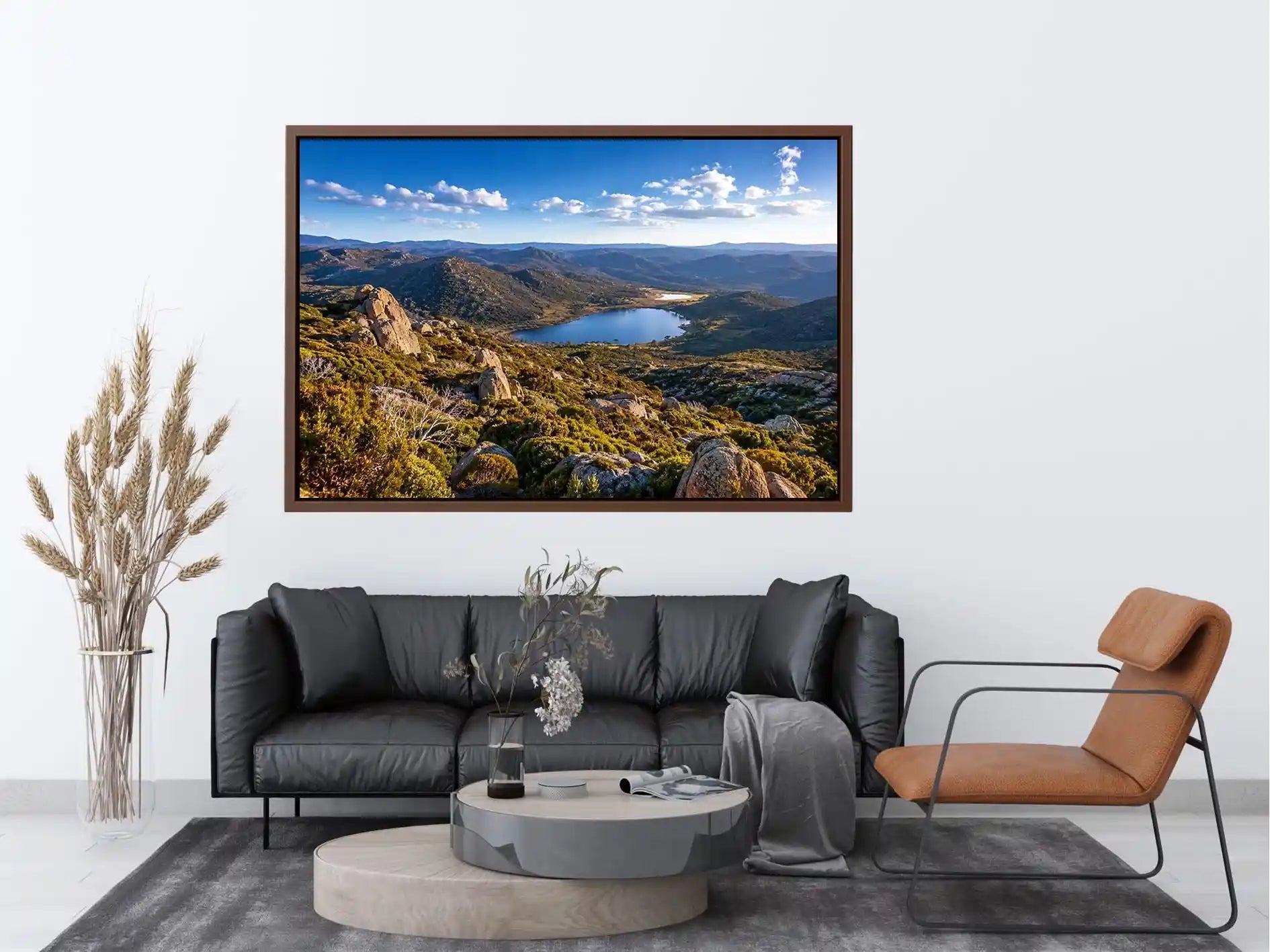 Canberra Highlands Landscape Canvas Print