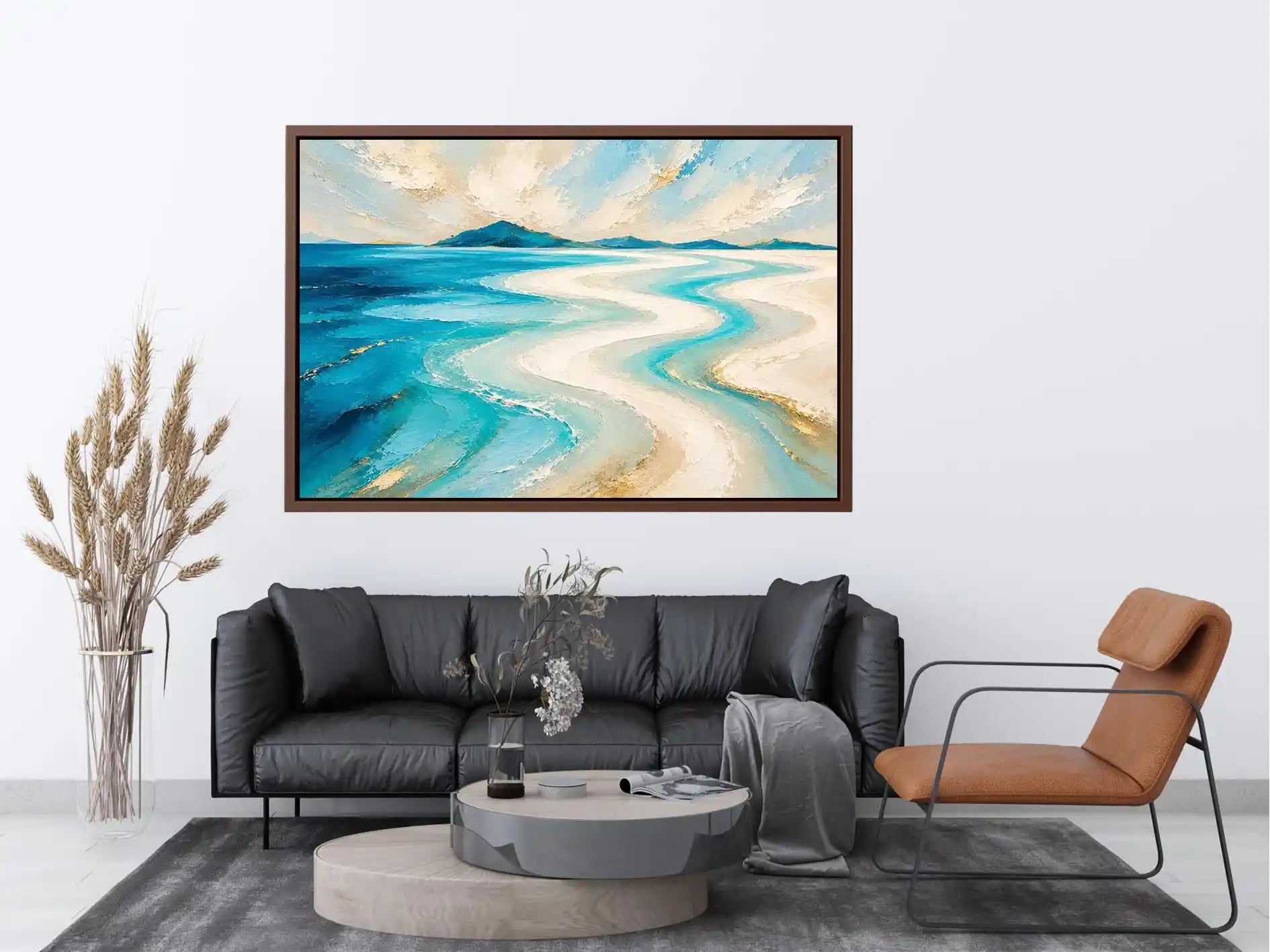 Whitehaven Abstract Ocean Canvas