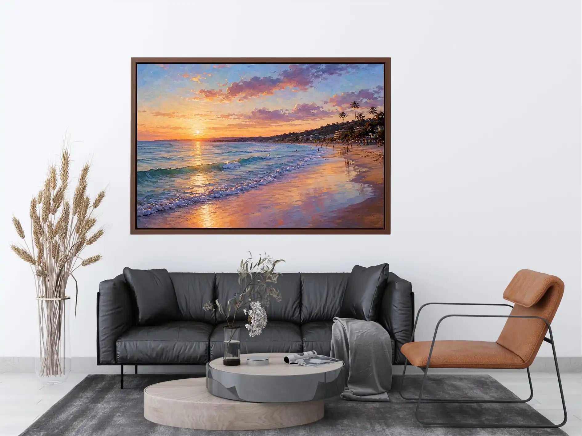 Noosa Main Beach Sunset Canvas Print