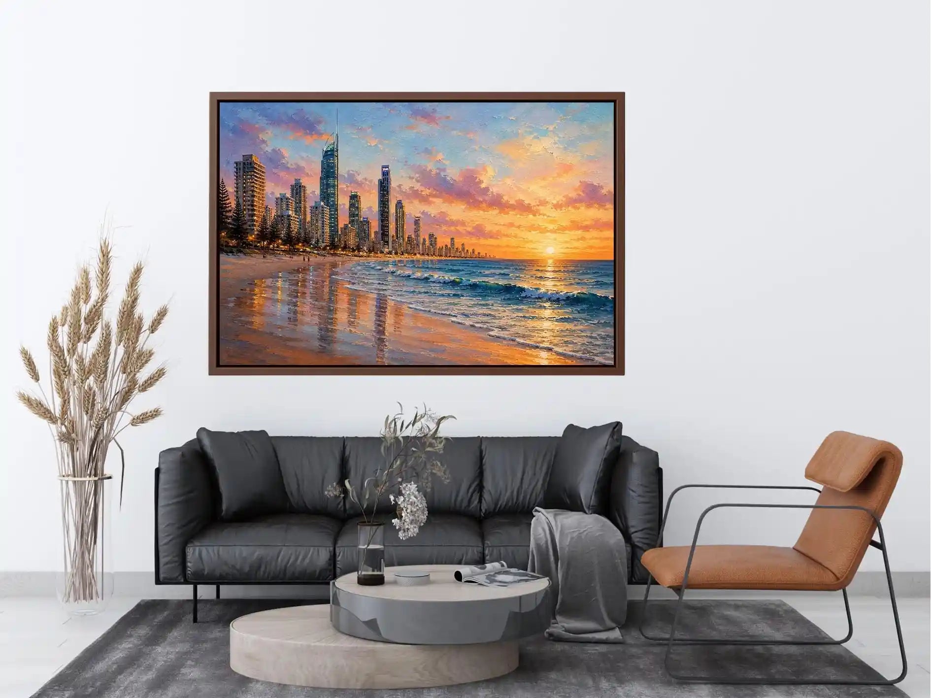 Surfers Paradise Sunset Canvas Print