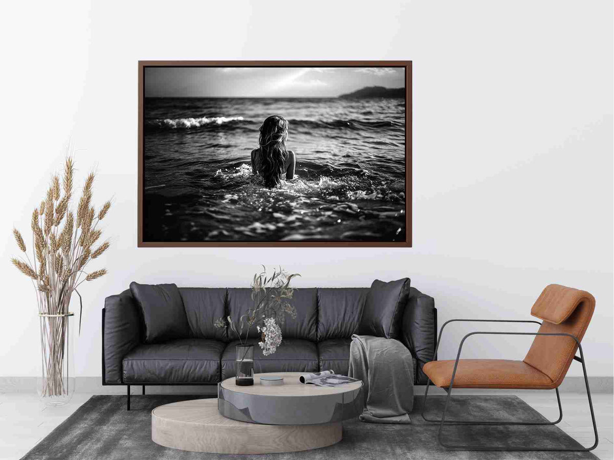 Girl In ocean