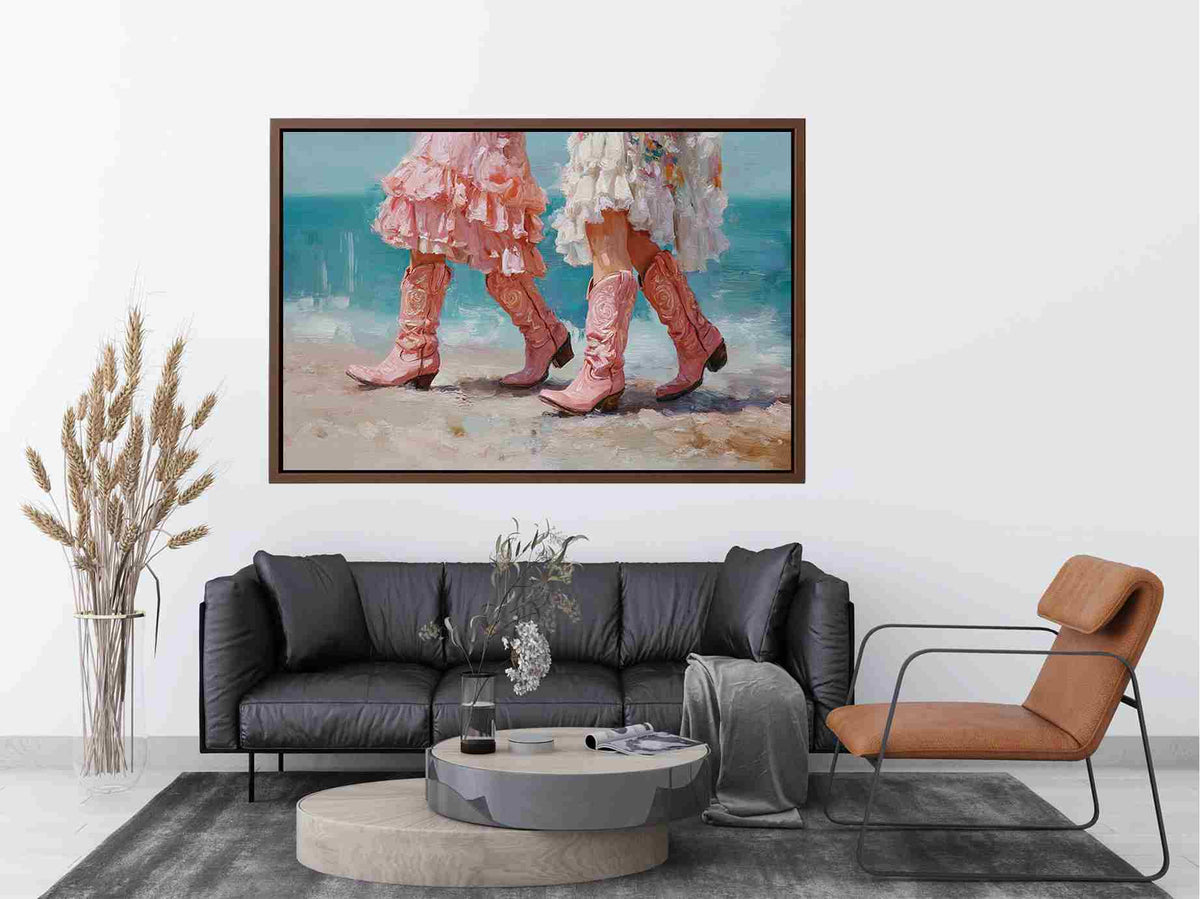 Cowgirl Shoes by the Shore
