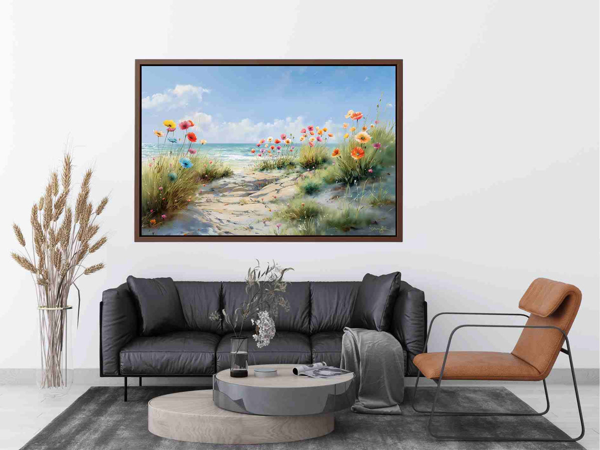 Poppy Blooms on beach