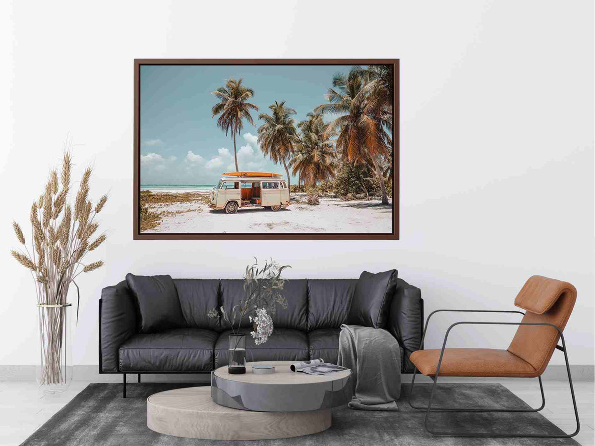 Kombi Van Dreams and Coastal Waves