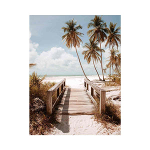 To beach