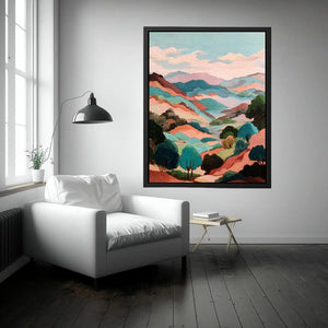 Pastel abstract Landscape,