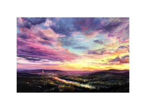 Pastel watercolor Landscape