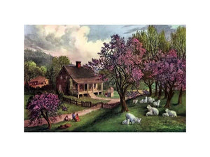 American Homestead in Spring, 1869.