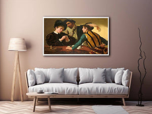 The Cardsharps by Caravaggio Painting