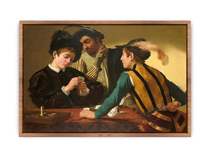 The Cardsharps by Caravaggio Poster