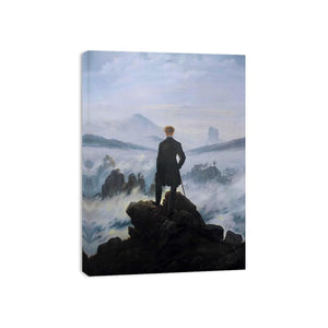 The Wanderer above the Mists 1817-18 by Caspar David Friedrich Painting