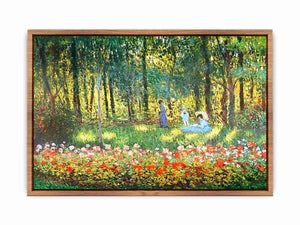 The Artists Family In The Garden Poster