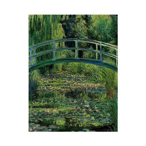 Bridge Over Rose Water Lily Pond by Claude Monet