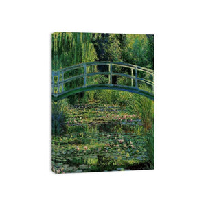 Bridge Over Rose Water Lily Pond by Claude Monet Painting