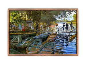 Bathing at la Grenouilliere 1869 Poster