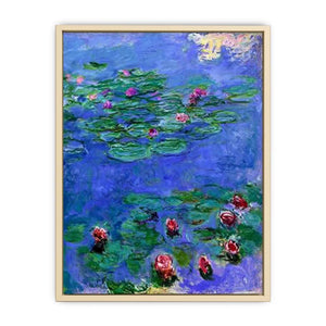Red Water Lilies by Claude Monet Art Print