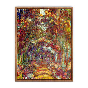 The Path Under The Rose Trellises Giverny Poster