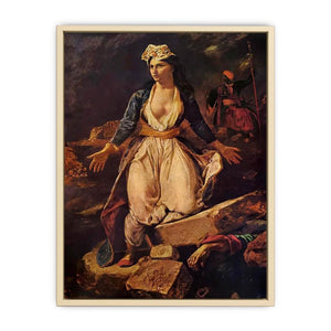Greece on the Ruins of Missolonghi Art Print