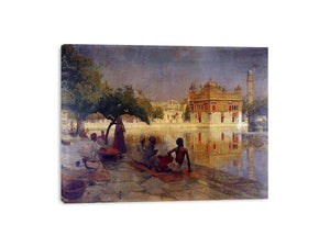 The Golden Temple Amritsar by Edwin Lord Weeks Painting