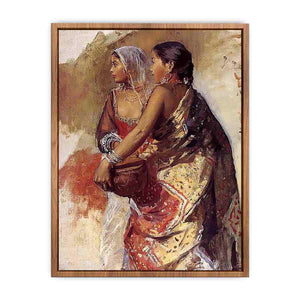 Sketch Two Nautch Girls Poster