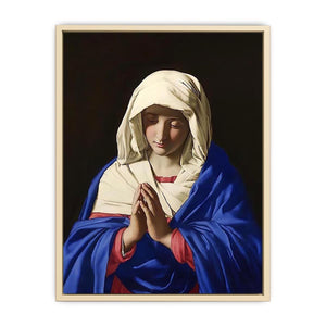The Virgin in Prayer by Francesco de' Rossi Art Print