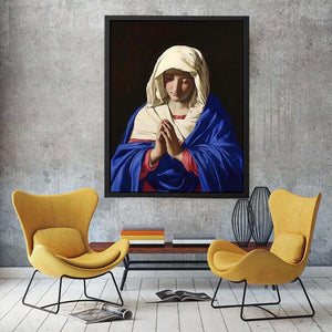 The Virgin in Prayer by Francesco de' Rossi Painting