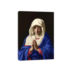 The Virgin in Prayer by Francesco de' Rossi Painting