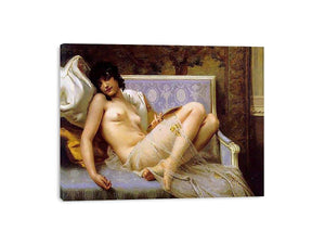 Jeune femme denudée sur canape (Young woman naked on a settee) by Guillaume Seignac Painting