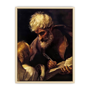St Matthew and the Angel 1635-40 Art Print