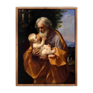 St Joseph with the Infant Jesus c. 1635 Poster