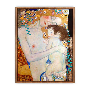 Mother and Child by Gustav Klimt Poster