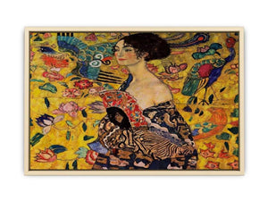 Lady With Fan Art Print