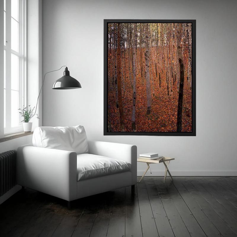 Beech Forest Buchenwald I by Gustav Klimt Painting