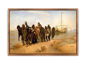 Barge Haulers on the Volga Poster