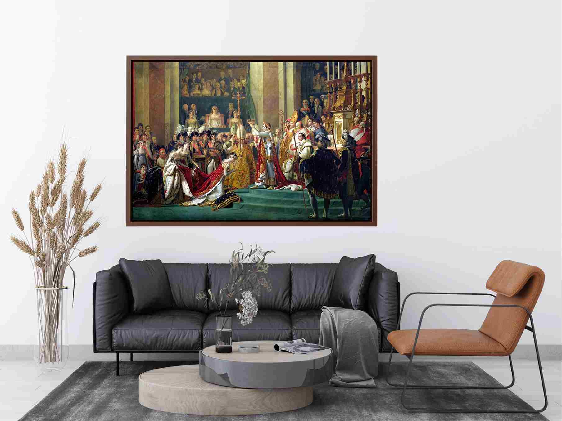 Consecration of the Emperor Napoleon I and Coronation of the Empress Josephine 1805-07 by Jacques Louis David Painting