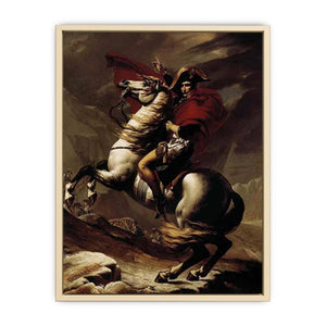 Bonaparte, Calm on a Fiery Steed, Crossing the Alps 1801 Art Print
