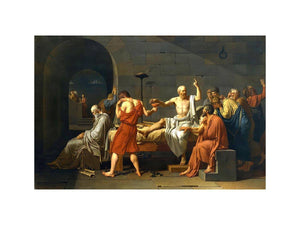 The Death of Socrates by Jacques Louis David Painting