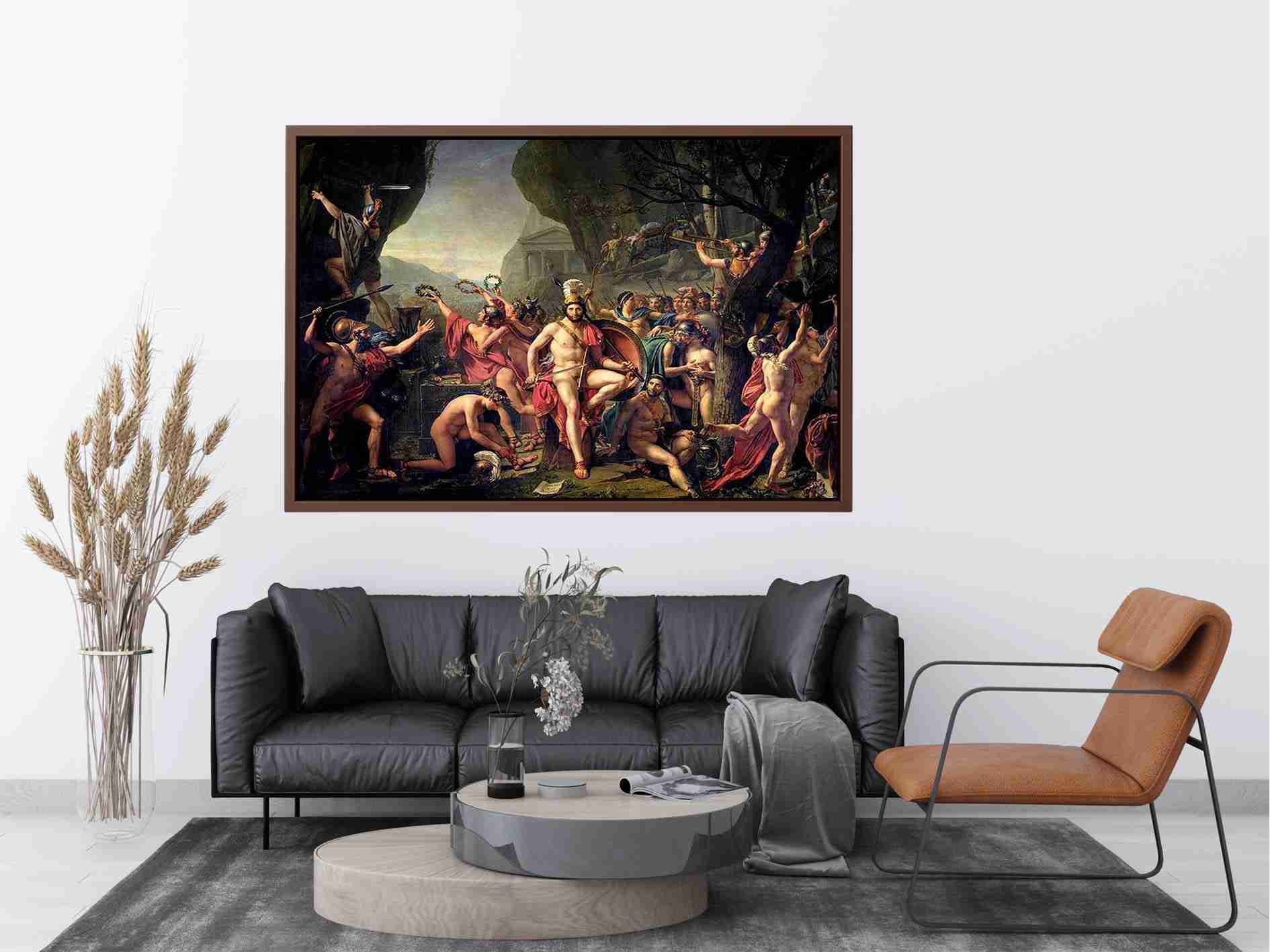 Leonidas at Thermopylae 1814 by Jacques Louis David Painting