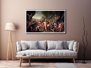 Leonidas at Thermopylae 1814 by Jacques Louis David Painting