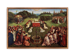 The Ghent Altarpiece- Adoration of the Lamb 1425-29 Poster