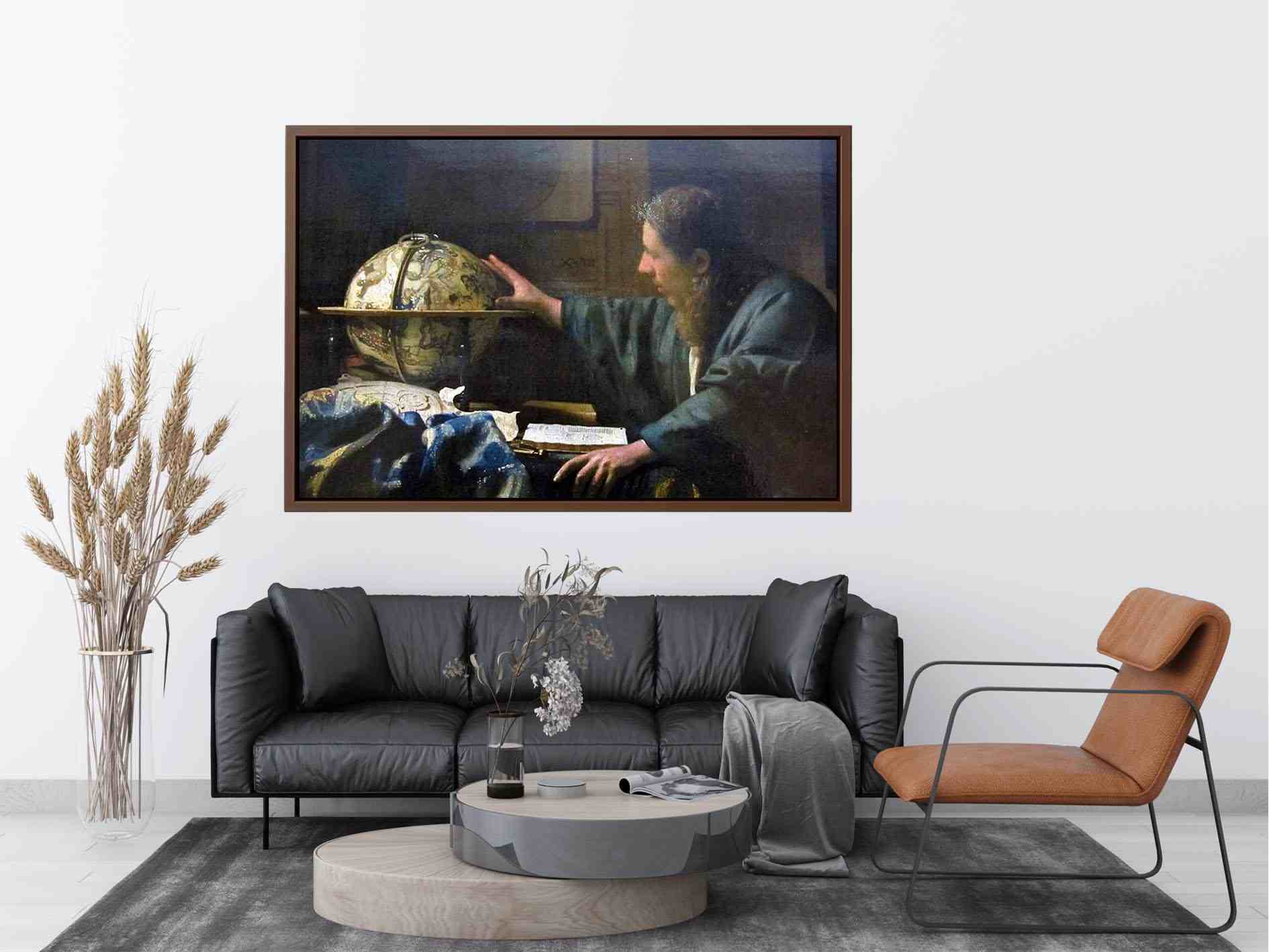 The Astronomer c. 1668 by Johannes Vermeer Painting