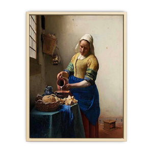 The Milkmaid c. 1658 Art Print