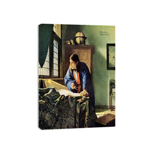 The Geographer c. 1668 by Johannes Vermeer Painting